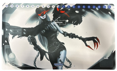 digimon card playmat Medusamon 1x mat +1x free bag Features Digimon Trading Card Game Lady