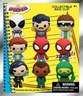 MARVEL Tokonアクリルピンバッジ　6種類コンプリート　マーベル　未開封 Marvel 3D Figural Foam Bag Clip Your Friendly Neighborhood Spider