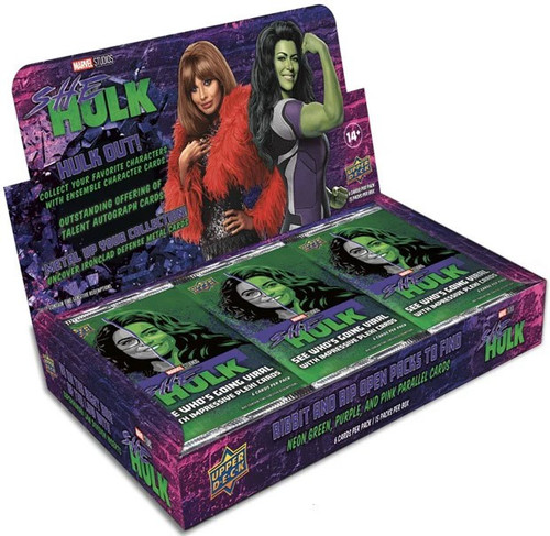 Hulk Mini Card Marvel She-Hulk 2024 She-Hulk Trading Card HOBBY Box 15 Packs Upper ...