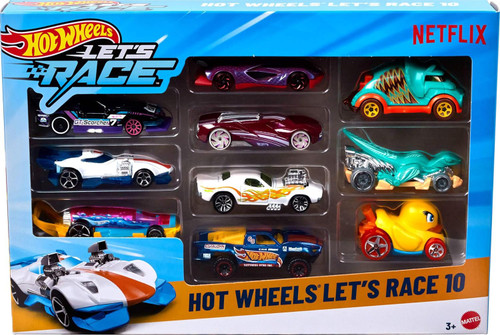 Hot Wheels Lets Race Lets Race 164 Diecast Car 10-Pack Cars May