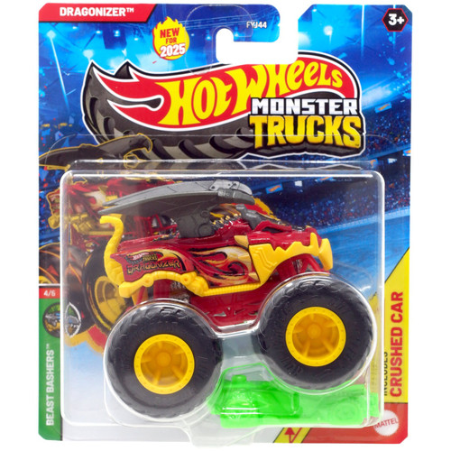 Hot Wheels Monster Trucks Beast Bashers Dragonizer 164 Diecast Car