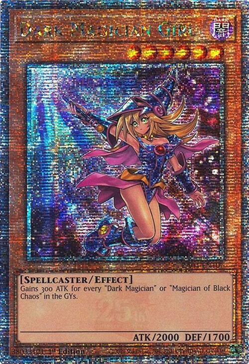 YuGiOh Trading Card Game Quarter Century Stampede Single Card Quarter Century Secret Rare Dark Magician Girl RA04-EN107 7th Art - ToyWiz YuGiOh Trading Card Game Quarter Century Stampede Single Card Quarter Century Secret Rare Dark Magician Girl RA04-EN107 7th Art - ToyWiz