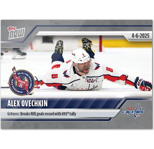 NHL Washington Capitals 2024-25 NOW Hockey Alex Ovechkin Sticker