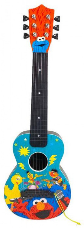 Sesame Street 21 Plastic Guitar Toy Instrument Kidz Toyz ToyWiz