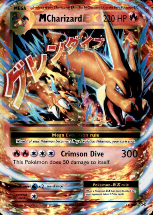 pokemon card mega charizard ex xy evolutions 13/108 Amazon.com: - Mega-Charizard-EX (108) - Flashfire This specific card features a stunning Charizard EX 2016 Pokemon Evolutions