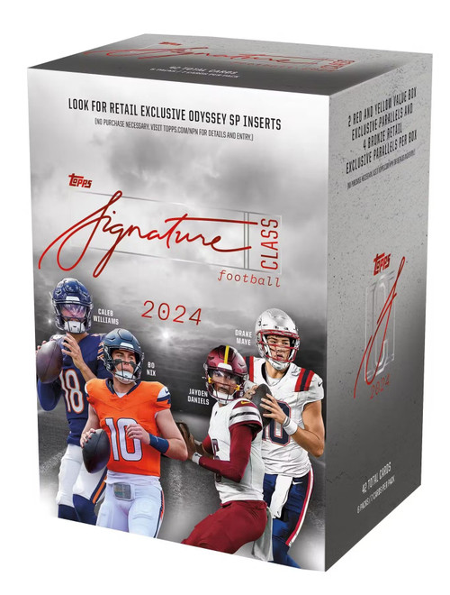 NFL Topps 2024 Signature Class Football Trading Card BLASTER Box 6