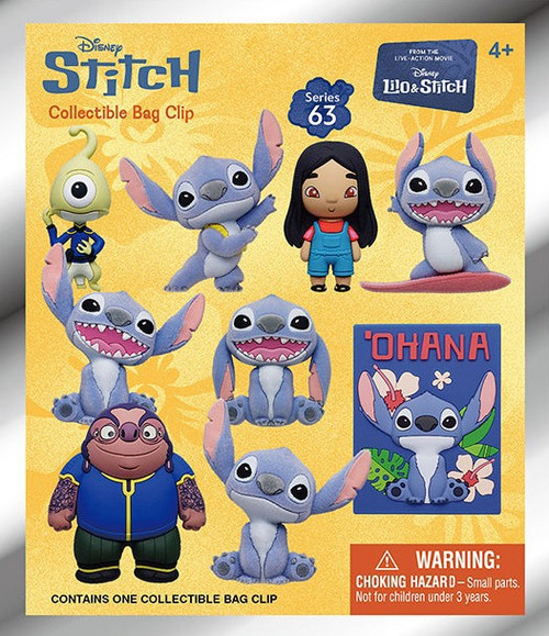 Lilo Stitch 3D Figural Foam Bag Clip Lilo Stitch 2025 Series 1