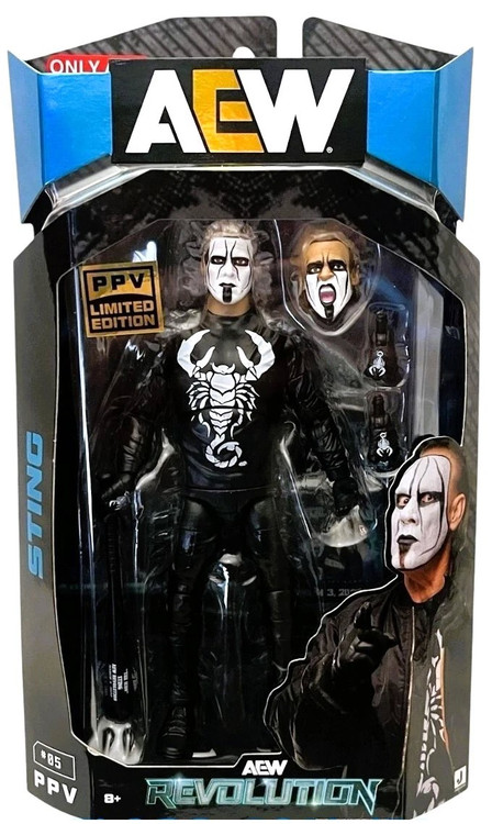 Target 限定 US sting AEW フィギュア スティング Sting - AEW Unrivaled 13 Toy Wrestling Action Figure by