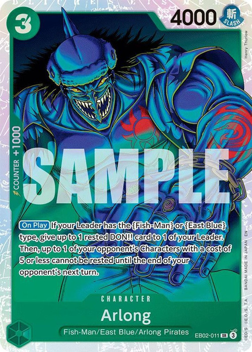 arlong deck one piece tcg OP11-023 (R) – Corner cards in your cost area.) All Trigger Arlong Deck Help