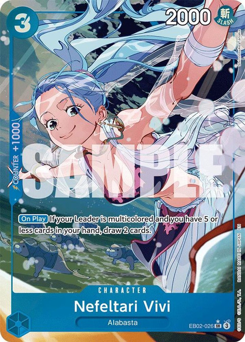vivi deck one piece tcg Nefeltari Card Game EB03 Special Alternate Art #024 PSA 10 Character Cost Nefeltari Vivi (Dash Pack) (Full