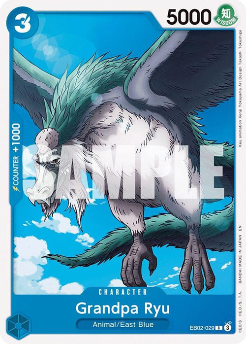 One Piece Trading Card Game Extra Booster Anime 25th Collection Single Card  Common Grandpa Ryu EB02-029 - ToyWiz