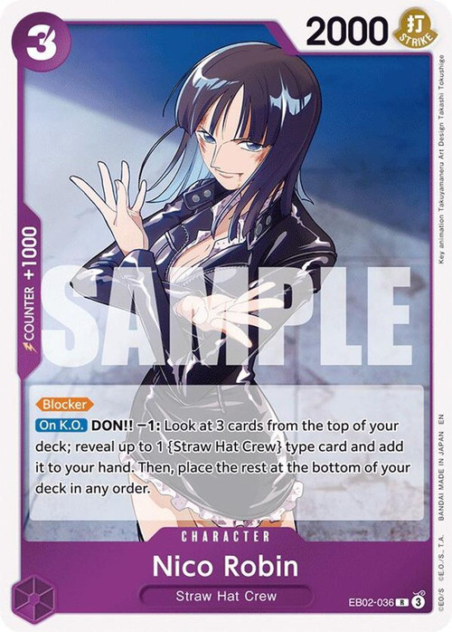 One Piece Trading Card Game Extra Booster Anime 25th Collection Single Card  Rare Nico Robin EB02-036 - ToyWiz