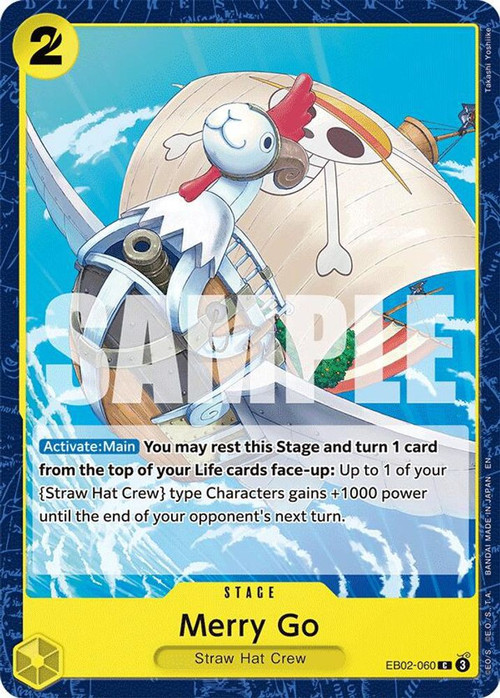 One Piece Trading Card Game Extra Booster Anime 25th Collection Single Card  Common Merry Go EB02-060 060 - ToyWiz