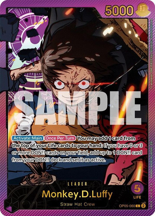 Monkey D Luffy OP07-109 PARALLEL SR 500 Years in the Future