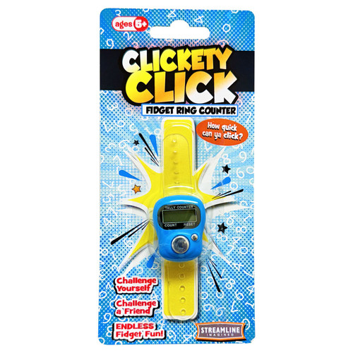Streamline Clickety Click Fidget Ring Counter 1 RANDOM Color - ToyWiz