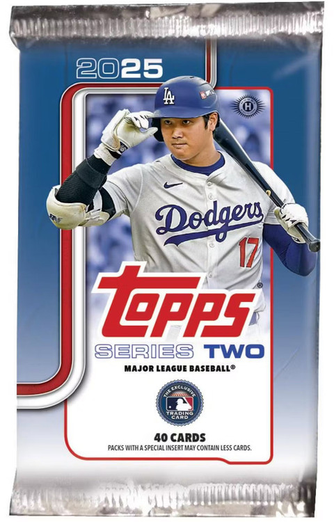 MLB 2025 Series 2 Baseball Trading Card HOBBY JUMBO Pack 40