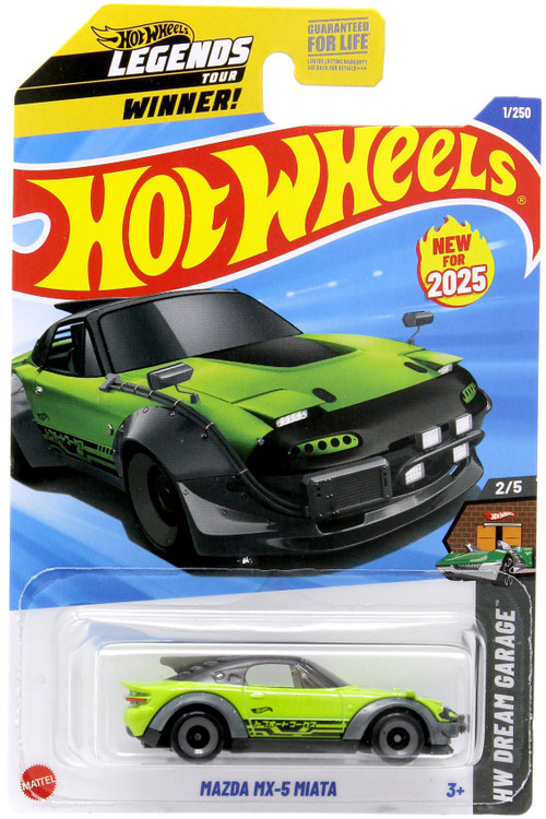 Hot Wheels HW Dream Garage Mazda MX-5 Miata 164 Diecast Car Green