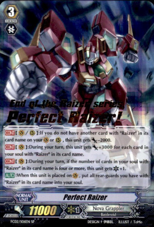 Raizer Ranger Sp Cardfight Vanguard Fighters Collection 2014 Single Card SP Rare Perfect ...