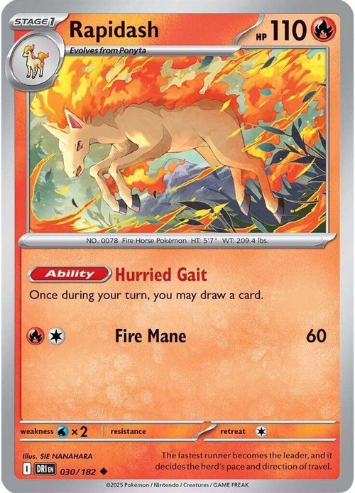 horse pokemon cards Rapidash 027/162 - Temporal Forces Pokemon Horse 307