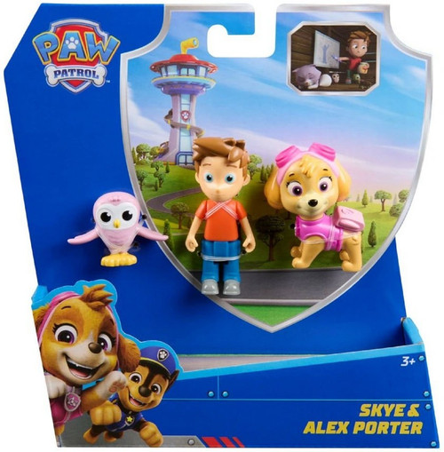Paw Patrol キャラクター13点セット Paw Patrol Skye Alex Porter Figure 3-Pack with Little Hootie Spin