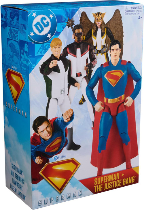 DC Superman Movie Superman, Mr. Terrific, Hawkgirl Green Lantern