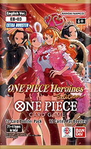 One Piece Trading Card Game 2026 Heroines Edition Extra Booster Pack EB-03 ENGLISH, 12 Cards Bandai - ToyWiz One Piece Trading Card Game 2026 Heroines Edition Extra Booster Pack EB-03 ENGLISH, 12 Cards Bandai - ToyWiz