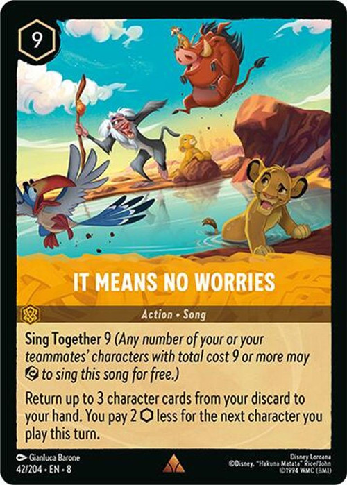 lorcana yellow discard card - Reign of Jafar - It Means No Worries (Rare) Play a character from your discard for free. Discard [Yellow] Prices | Lorcana