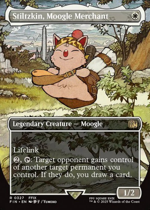 Magic The Gathering Final Fantasy Single Card Rare Stiltzkin, Moogle  Merchant 327 Borderless Alternate Art - ToyWiz