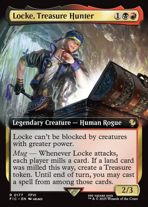 Magic The Gathering Final Fantasy Commander Single Card Rare Locke,  Treasure Hunter 177 Extended Art - ToyWiz