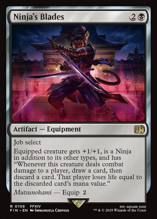 Magic The Gathering Final Fantasy Single Card Rare Ninjas Blades