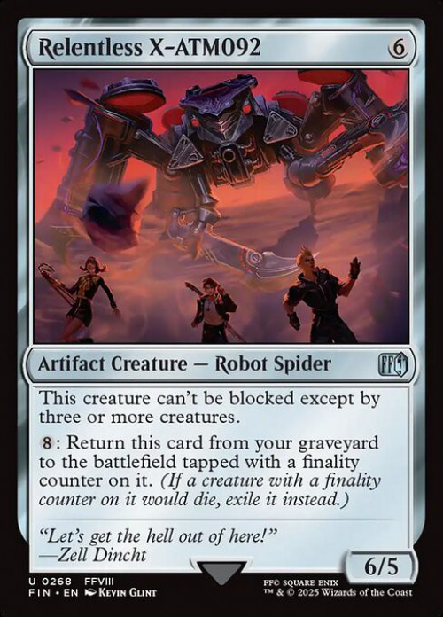 Magic The Gathering Final Fantasy Single Card Uncommon Relentless