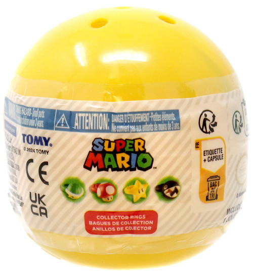 Super Mario Nintendo Collector Rings Mystery Pack 1 RANDOM Ring Tomy ...