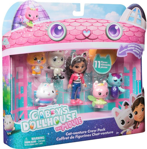 Gabbys Dollhouse The Movie Cat-Venture Crew Pack 11-Piece Gift Set