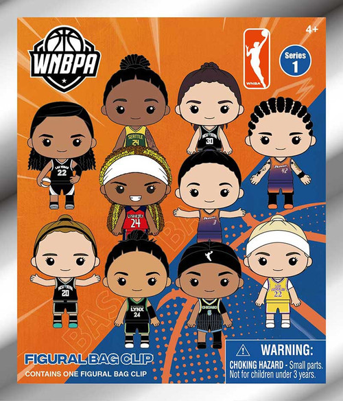 WNBA 3D Figural Foam Bag Clip WNBA Series 1 2 Mystery Pack 1