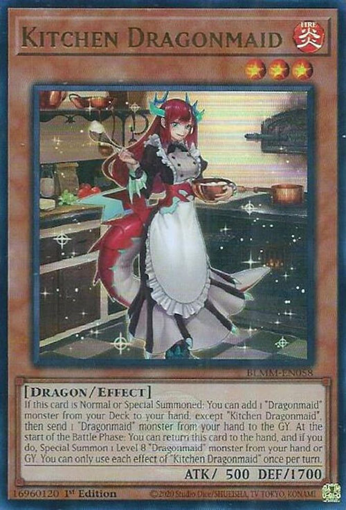 YuGiOh Trading Card Game Battles of Legend Monster Mayhem Single Card Ultra  Rare Kitchen Dragonmaid BLMM-EN058 - ToyWiz
