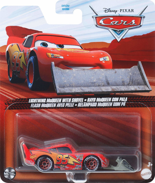 カーズ、マテル、ショベル　マックィーン Disney Pixar Cars Metal Lightning McQueen with Shovel 155 Diecast