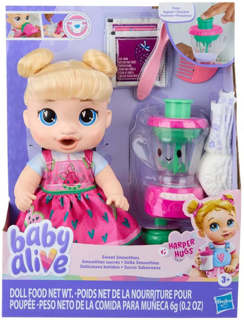 Baby Alive Sweet Smoothies Harper Hugs 11 Doll Hasbro Toys - ToyWiz