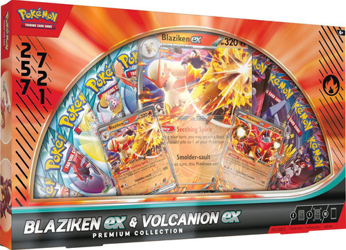 Pokemon Scarlet Violet Blaziken ex Volcanion ex Exclusive Premium