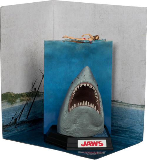 McFarlane Toys Jaws Movie Maniacs Jaws 6 Posed Figure 50th