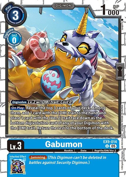 Digimon Trading Card Game Versus Monsters Single Card Uncommon Gabumon  EX9-014 - ToyWiz