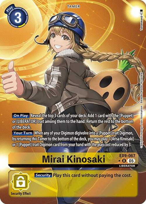 tomimo.yu Digimon Trading Card Game Versus Monsters Single Card Rare Mirai