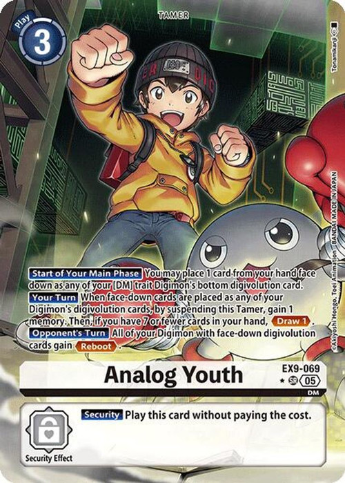 Digimon Trading Card Game Versus Monsters Single Card Super Rare Analog  Youth EX9-069 Alternate Art - ToyWiz