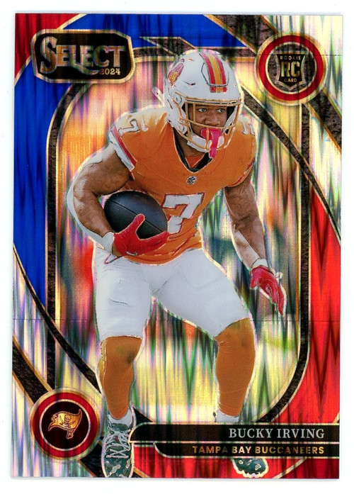 NFL 2024 Panini Select Football Single Card Red Blue Shock Prizm