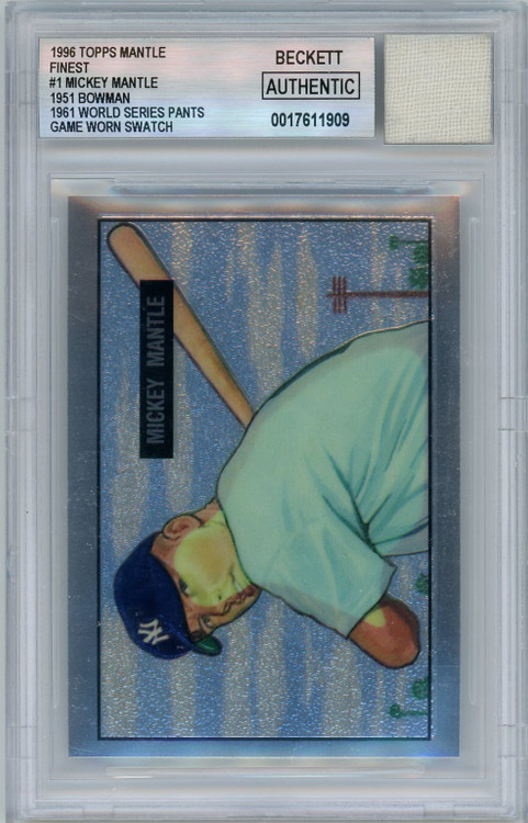 MLB Jersey Fusion Single Card Mickey Mantle Game Used 1961 World MLB Jersey Fusion Single Card Mickey Mantle Game Used 1961 World