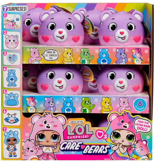 LOL Surprise Loves Care Bears Tots Mystery Box 12 Packs MGA