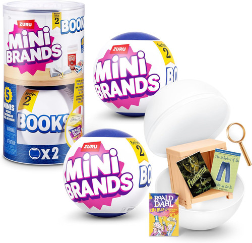 5 Surprise Mini Brands BOOKS Series 2 Mystery 2-Pack Zuru Toys - ToyWiz