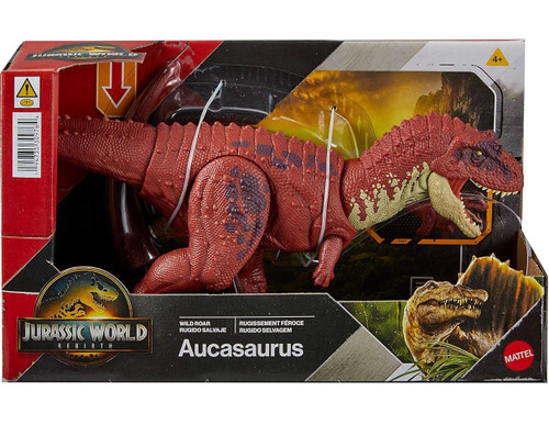 Jurassic World Rebirth Wild Roar Aucasaurus Action Figure Mattel