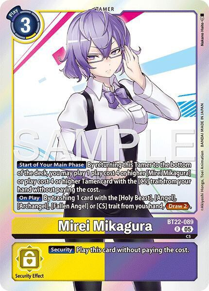 Digimon Trading Card Game Cyber Eden Single Card Rare Mirei
