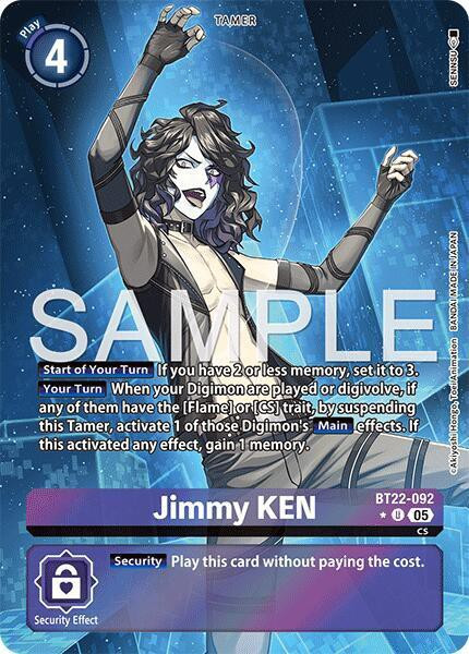 Digimon Trading Card Game Cyber Eden Single Card Uncommon Jimmy