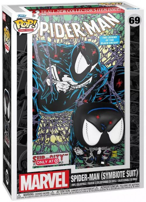 アメコミ Funko POP Spider-Man (Symbiote Suit) #69 Funko Marvel Spider-Man POP Comic Covers Spider-Man Symbiote Suit